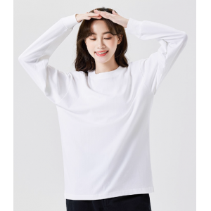 白色长袖t恤女2025秋冬新款