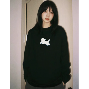 黑色纯棉长袖t恤女内搭